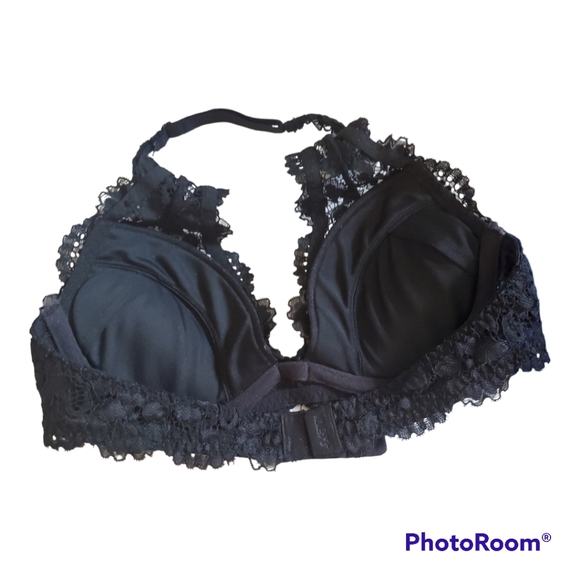LA SENZA Black Lace Halter Bra - Size 30A, XXS - Picture 3 of 3